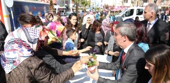 Başkan Şirin'den Kadınlara 8 Mart Çiçeği