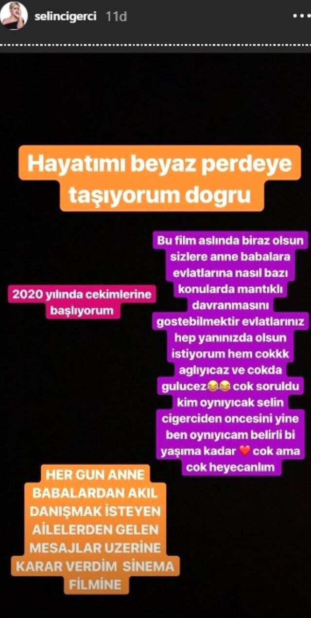Sosyal Medya Fenomeni Selin Ciğerci, Hayatını ak Perdeye Taşıyor