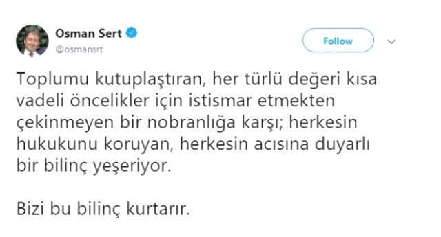 Davutoğlu'nun Eski Basın Danışmanından Dikkat Çeken Paylaşım