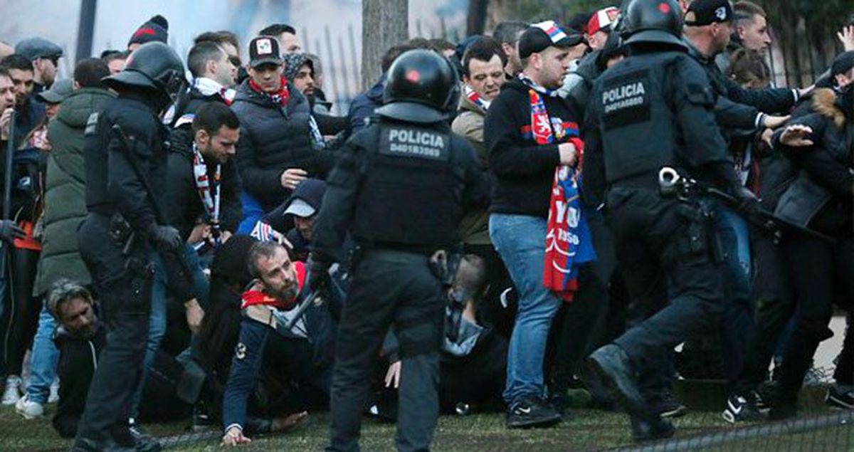 Barcelona-Lyon Maçı Öncesi Kavga! 5 Fransız Gözaltına Alındı