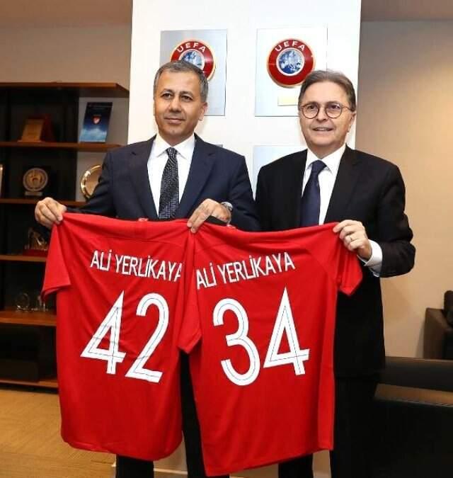 İstanbul Valisi Ali Yerlikaya'dan TFF Başkanı Hüsnü Güreli'ye Ziyaret