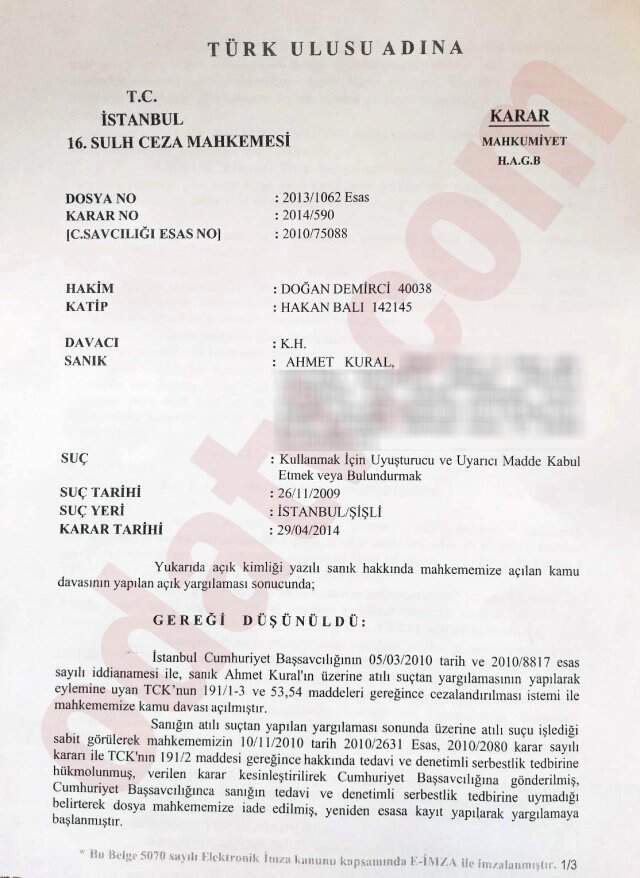 Ahmet Kural'dan Uyuşturucu Açıklaması: Bir Takım Hatalarım Oldu