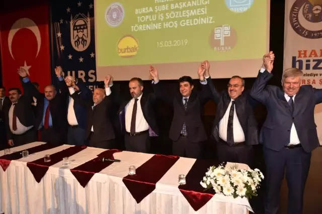 Bursa Büyükşehir'de Toplu Sözleşme Sevinci Bursa Büyükşehir'de Toplu Sözleşme Sevinci