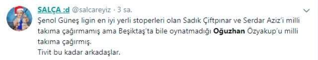 Şenol Güneş'e Oğuzhan Özyakup Tepkisi! Sosyal Medyayı Salladı