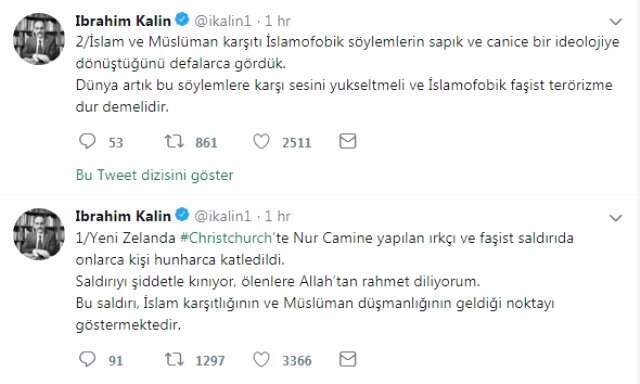 Yeni Zelanda'da İki Camiye Gerçekleştirilen Saldırıyla İlgili Türkiye'den İlk Açıklama Geldi