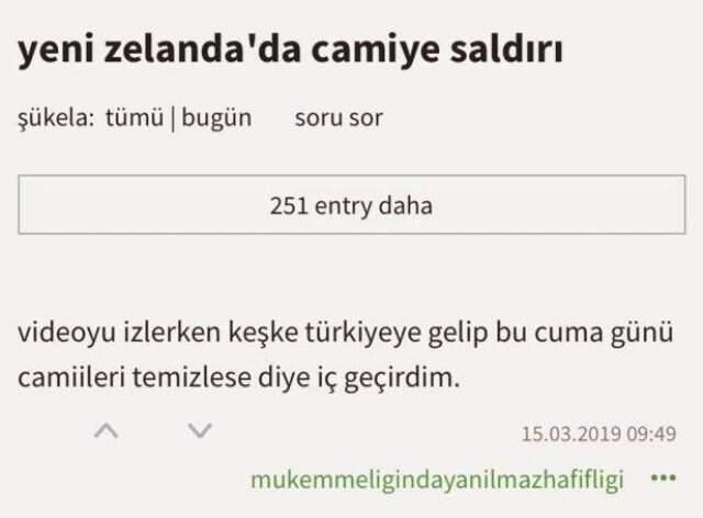 Yeni Zelanda'daki Terör Saldırısını Öven Ekşi Sözlük Yazarı Hakkında İnceleme Başlatıldı
