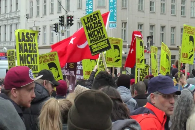 Viyana'da Irkçılık Karşıtı Protesto Viyana'da Irkçılık Karşıtı Protesto