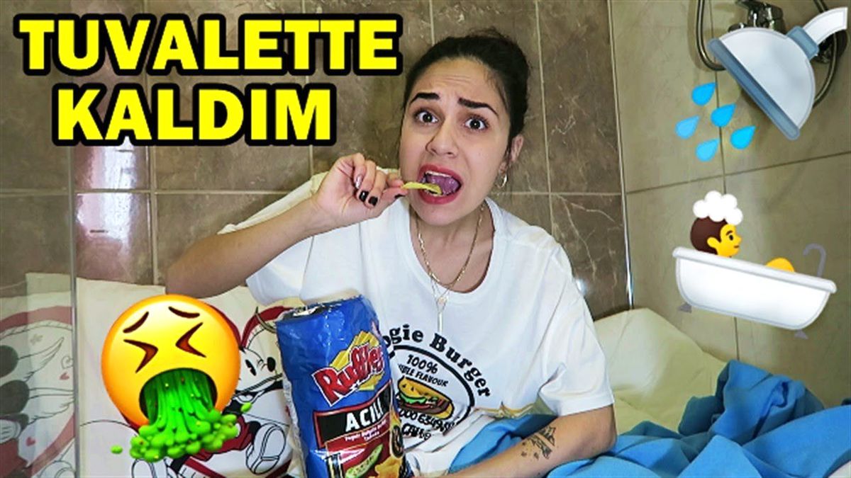 24 Saat Boyunca Tuvalette Kaldım !! (Yemek Yiyemedim)