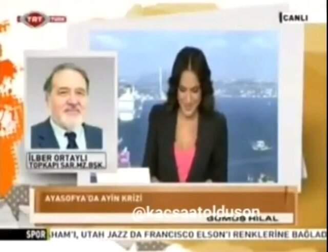 İlber Ortaylı'nın Buket Aydın'ı Azarladığı Görüntüler Sosyal Medyada Gündem Oldu