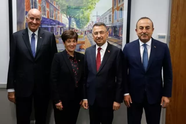 Oktay ve Çavuşoğlu, Yeni Zelanda Genel Valisi ile Bir Araya Geldi