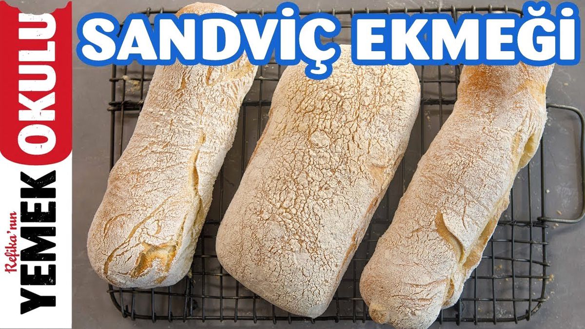 Terlik Ekmeği Tarifi | Sandviç Ekmeği | Ciabatta & Panini Ekmek | Burak'ın Ekmek Teknesi