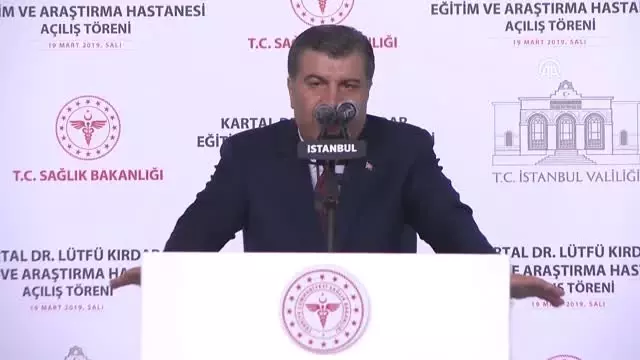 Koca: (Kartal Dr. Lütfü Kırdar Eğitim ve Araştırma Hastanesi) Bundan Böyle Buranın Adı Kartal...