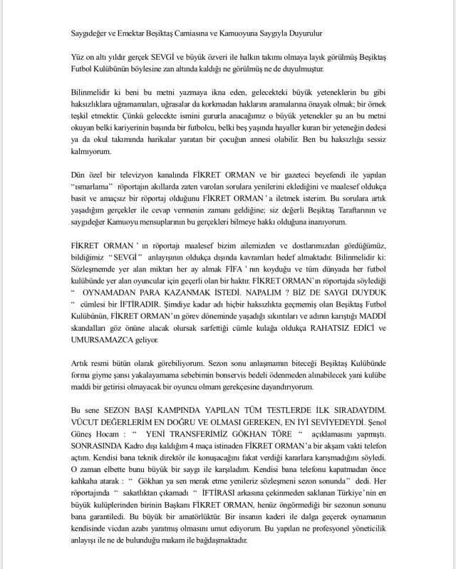 Gökhan Töre'den Fikret Orman'a sert tepki: İftira