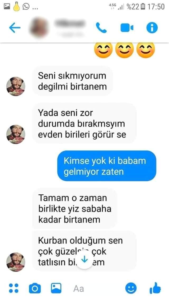 Kızına Cinsel İstismarda Bulunmaya Çalışan Sapığın Mesajlarını İfşa Etti