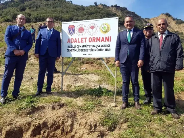 Nazilli'de 'Adalet Ormanı' Yeşeriyor
