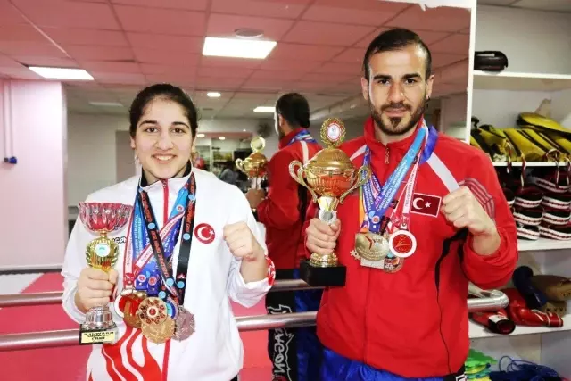 Kick Boksta Diyarbakır'ın Gururu Oldular
