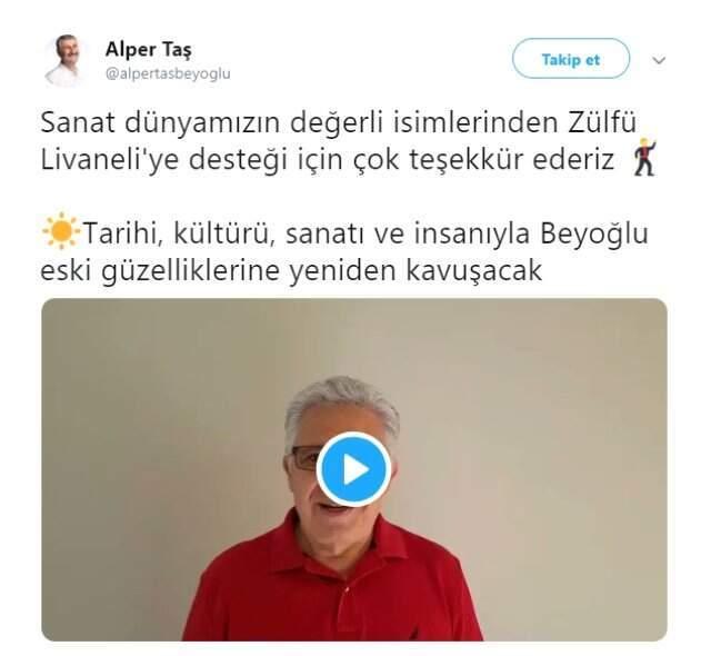 Zülfü Livaneli, 31 Mart Yerel Seçimlerinde Kime Destek Vereceğini Açıkladı