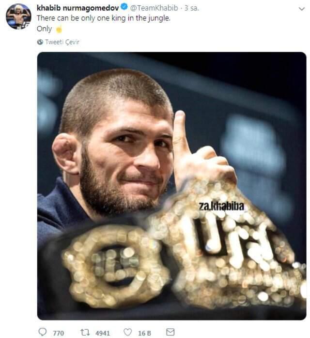 McGregor'ın Emeklilik Kararı Sonrasında Nurmagomedov'dan İmalı Paylaşım