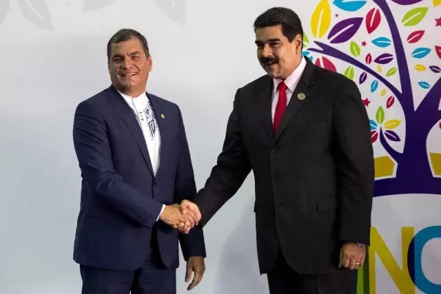 Maduro'nun Eski Ekvador Devlet Başkanına Para Gönderdiği İddia Edildi Maduro'nun Eski Ekvador Devlet Başkanına Para Gönderdiği İddia Edildi