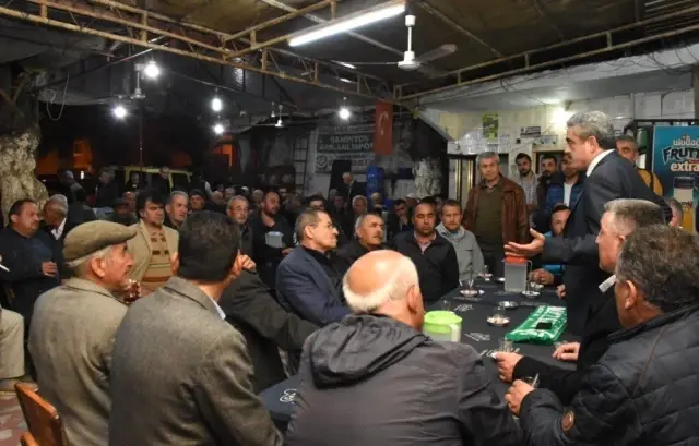Haluk Alıcık, Arslanlı'da Vatandaşları Dinledi Haluk Alıcık, Arslanlı'da Vatandaşları Dinledi