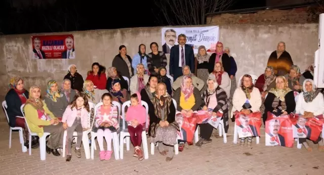 Haluk Alıcık, Arslanlı'da Vatandaşları Dinledi Haluk Alıcık, Arslanlı'da Vatandaşları Dinledi