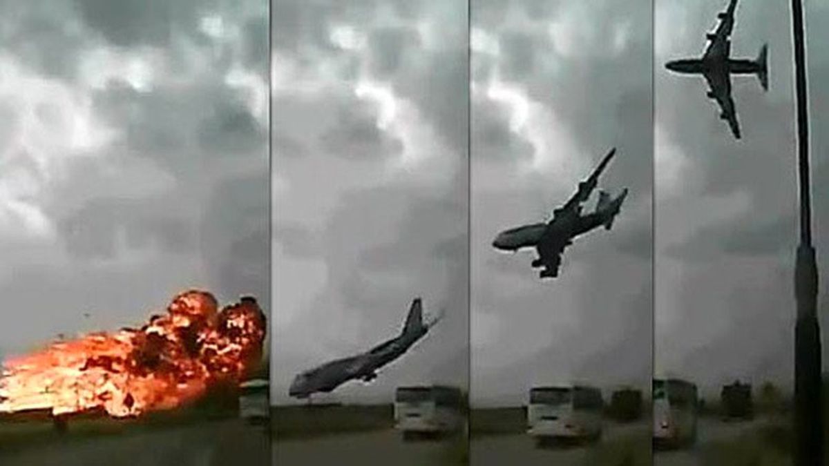 6 Yıl Önce, Aniden Düşüşe Geçip Feci Şekilde Yere Çakılan Boeing 747 (Video)