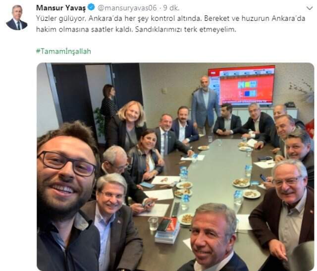 Oy Sayma İşleminin Başlanmasının Ardından CHP'nin Ankara Adayı Mansur Yavaştan İlk Açıklama