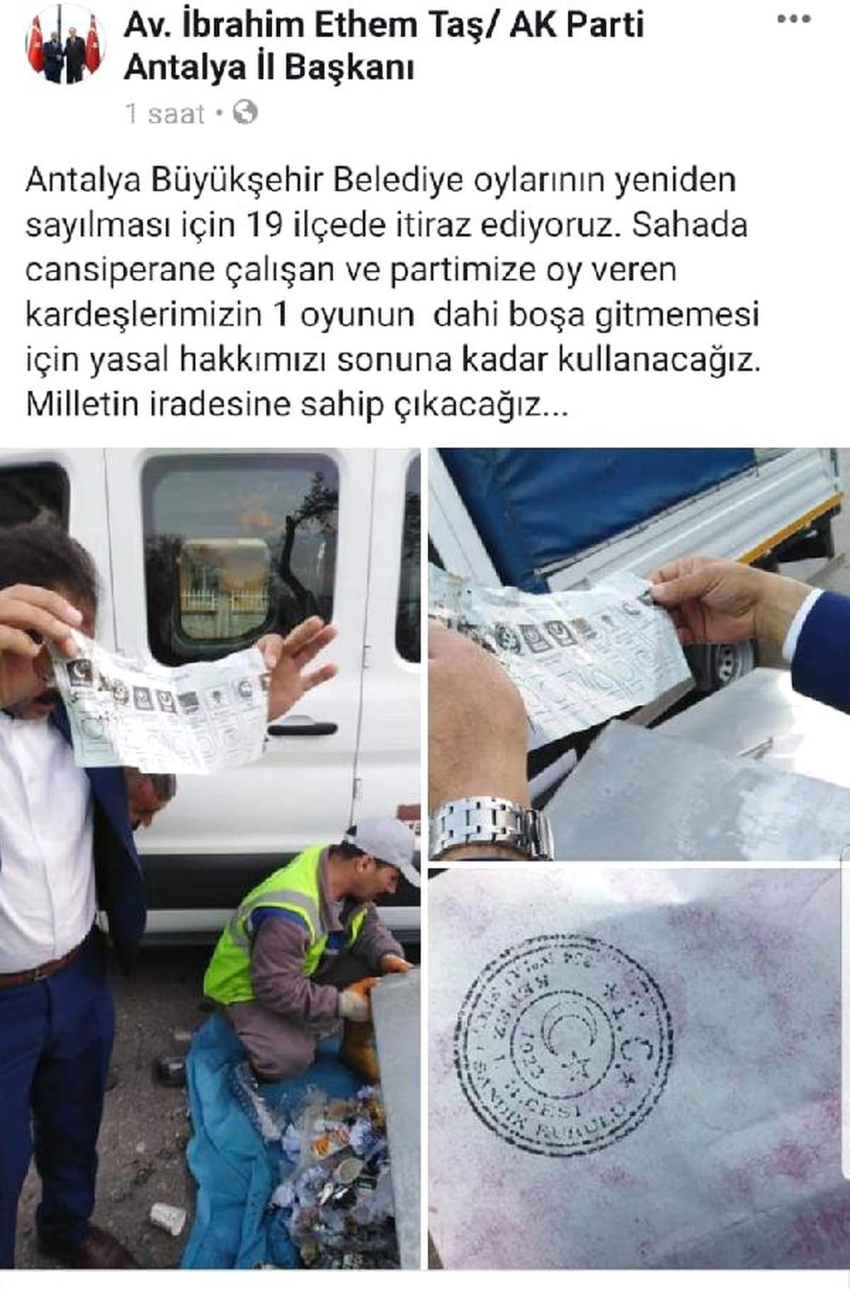 AK Parti'den Antalya'da 19 İlçede İtiraz