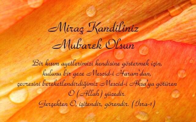 Resimli Miraç Kandili Mesajları 2019 (Kandil Mesajları 2019)
