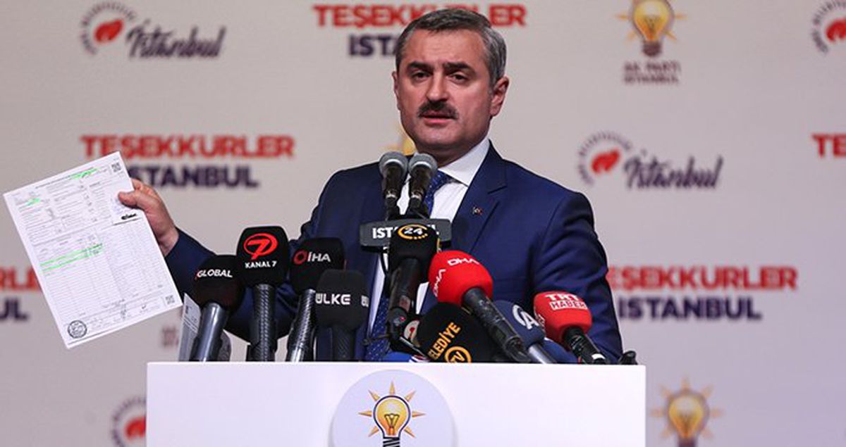 AK Parti İstanbul İl Başkanı: 319 Bin 578 Geçersiz Oy Var