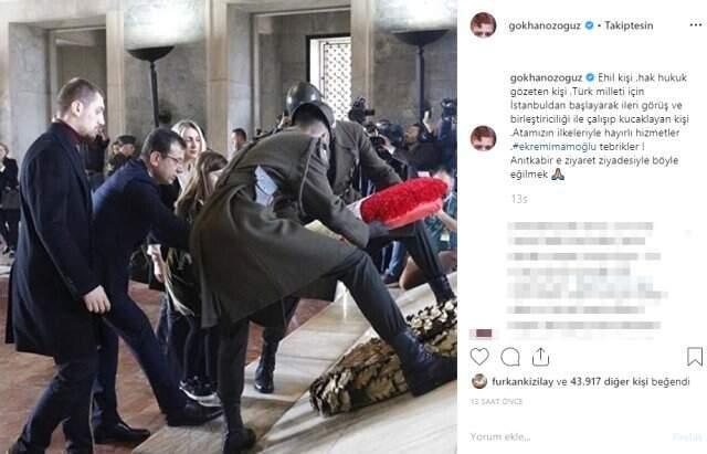 Şarkıcı Gökhan Özoğuz, Ekrem İmamoğlu'nu Tebrik Etti