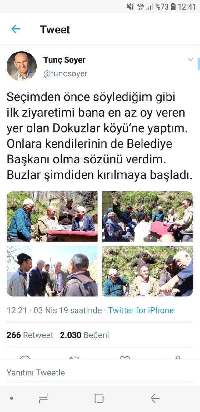 Tunç Soyer'in En Az Oy Aldığı Köyü Ziyaret Etmesi, Akıllara Melih Gökçek'in Paylaşımını Getirdi