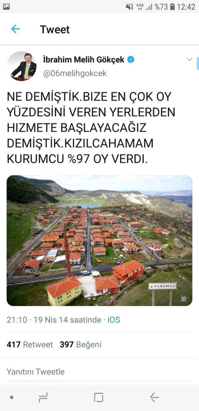 Tunç Soyer'in En Az Oy Aldığı Köyü Ziyaret Etmesi, Akıllara Melih Gökçek'in Paylaşımını Getirdi