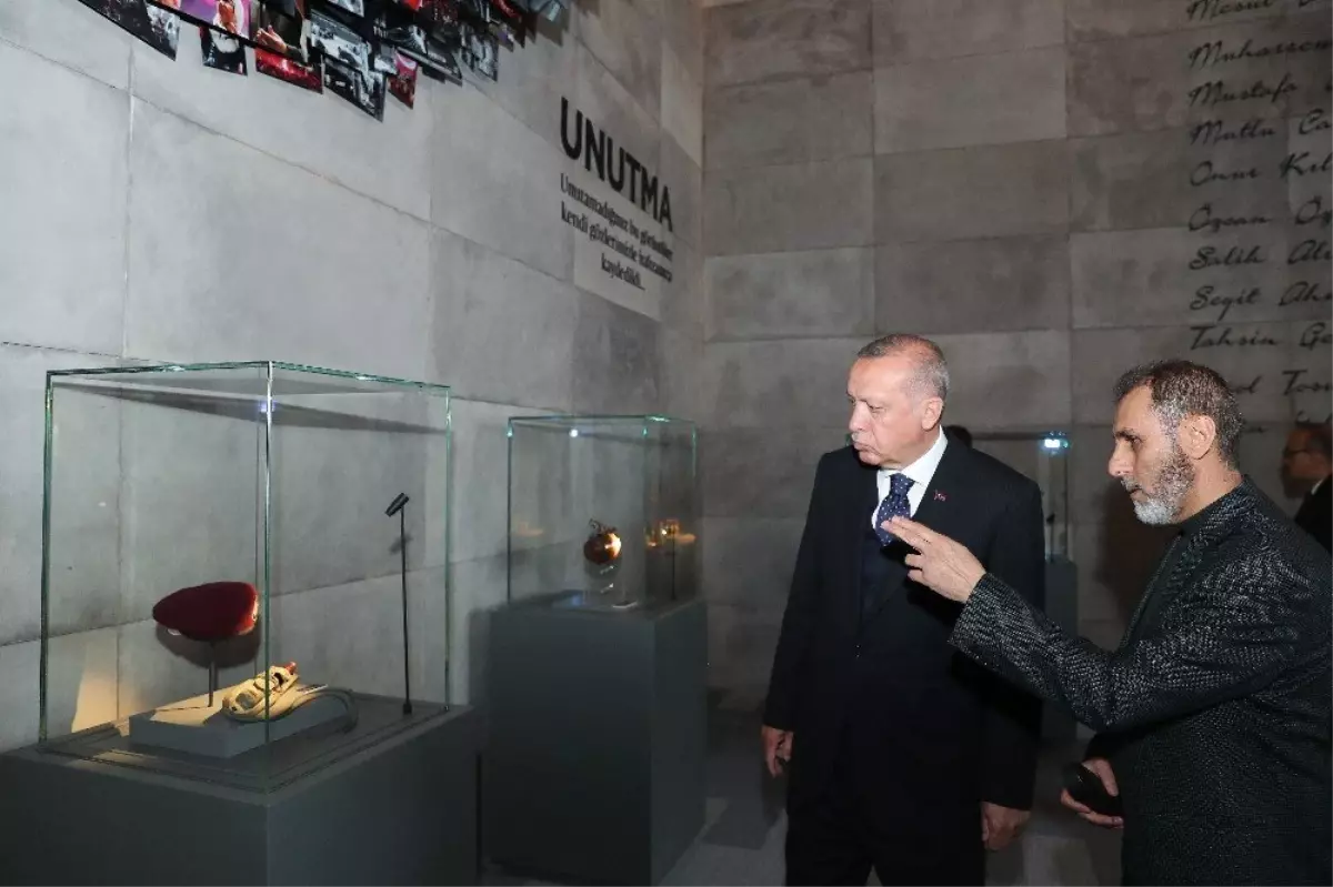 Cumhurbaşkanı Erdoğan 15 Temmuz Şehitler Müzesi'ni Ziyaret Etti
