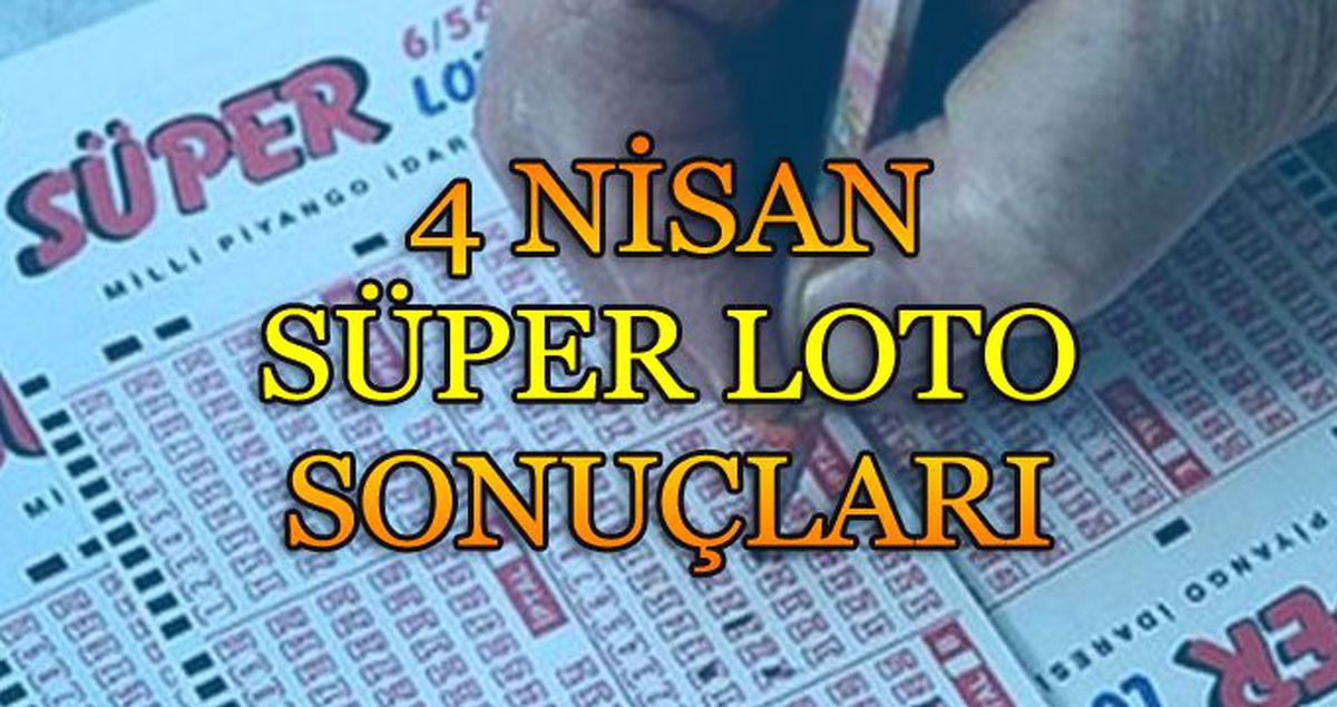 Süper Loto Çekilişi Sonucu: İkramiye 9 Milyonu Aştı! (Milli Piyango 4 Nisan Süper Loto Sonuçları)