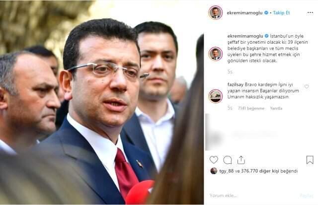 Fazıl Say'dan Ekrem İmamoğlu'na Tam Destek!