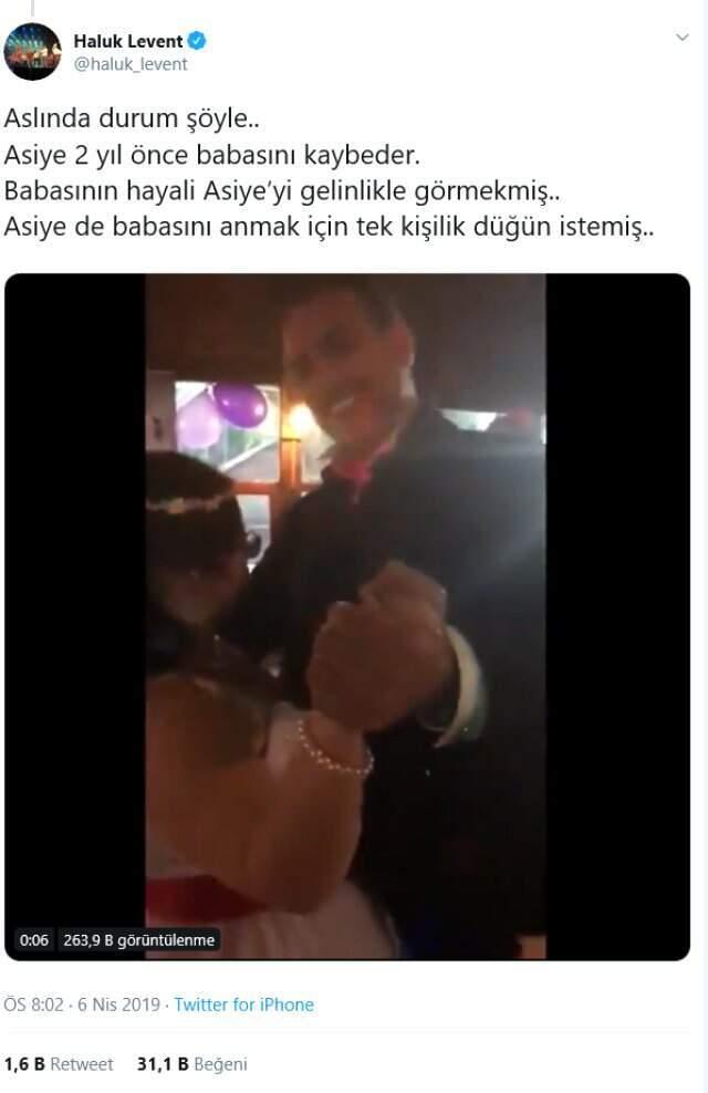 Haluk Levent, Down Sendromlu Hayranının Tek Kişilik Hayali Düğününe Katıldı