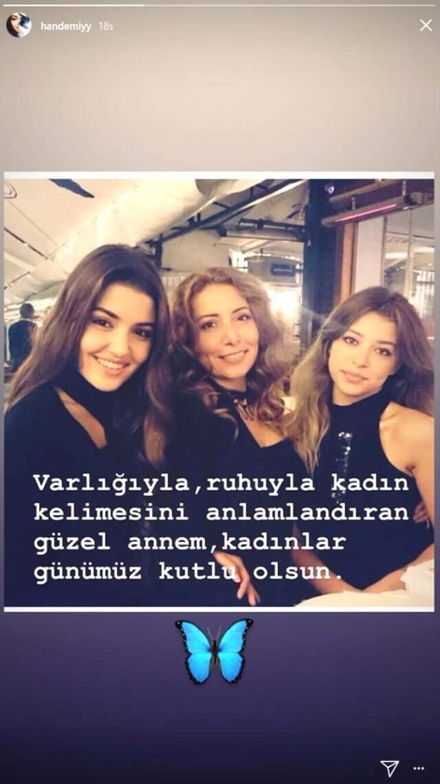 Hande Erçel, Sırtına Annesine Benzettiği Kelebek Dövmesi Yaptırdı