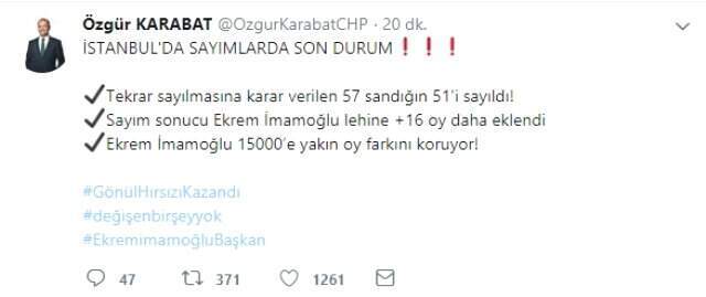 İstanbul'da İtiraz Edilen 57 Sandıktan 51'inin Sayımı Tamamlandı! İşte Son Durum