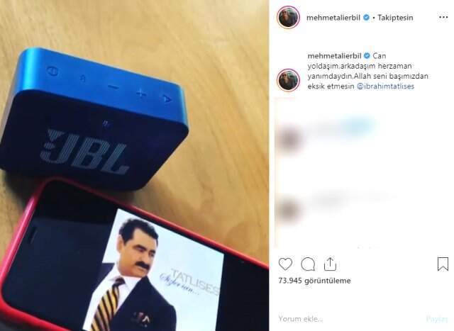 Mehmet Ali Erbil'in İbrahim Tatlıses Paylaşımına Beğeni Yağdı!