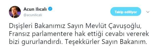 Acun Ilıcalı'dan Mevlüt Çavuşoğlu'na Tam Destek!