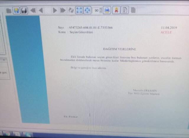 Çatalca İlçe Milli Eğitim Müdürlüğünden 'Yeni Seçim Belgesi' İddialarıyla İlgili Açıklama