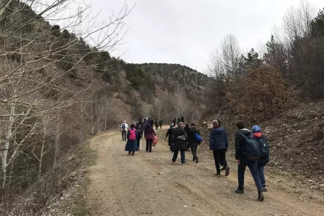 Gümüşhaneli Dağcılardan Kelkit'te Bahar Yürüyüşü