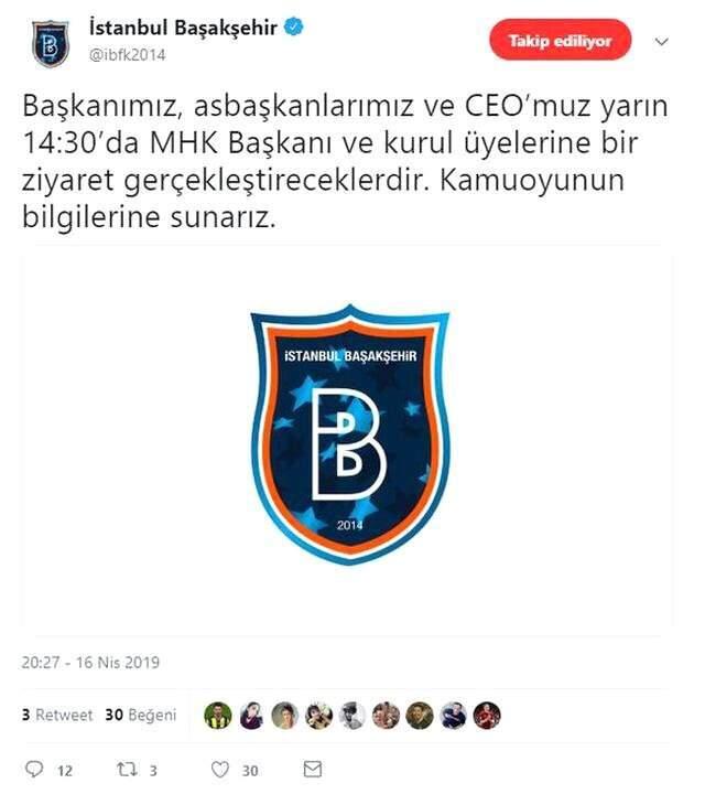 Medipol Başakşehir, MHK'yı Ziyaret Edecek