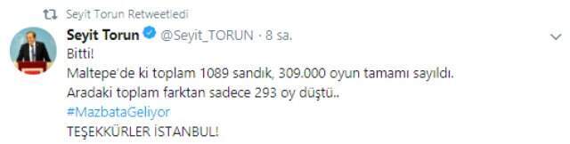 Maltepe'de Oy Sayımının Bitmesinin Ardından CHP'den Mazbata Açıklaması: Yarın Alacağız