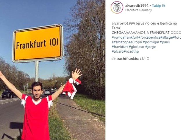 Benfica Taraftarı Yanlış Frankfurt'a Gidince, Toplumsal Medya Yıkıldı