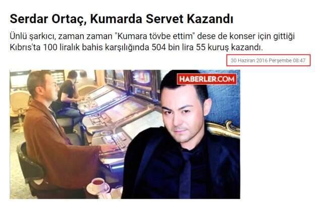 2. Sayfa Programının Sunucuları, Serdar Ortaç'ın 3 Yıllık Kumar Fotoğrafını Yeniymiş Üzere Sundu