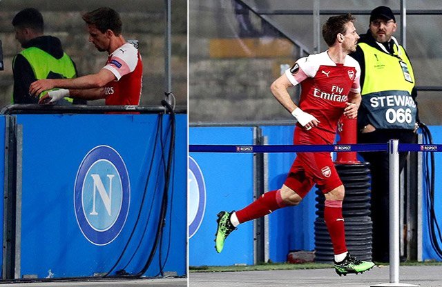 Arsenal-Napoli Maçına Damga Vurdu! Maç Oynanırken Tuvalete Gitti