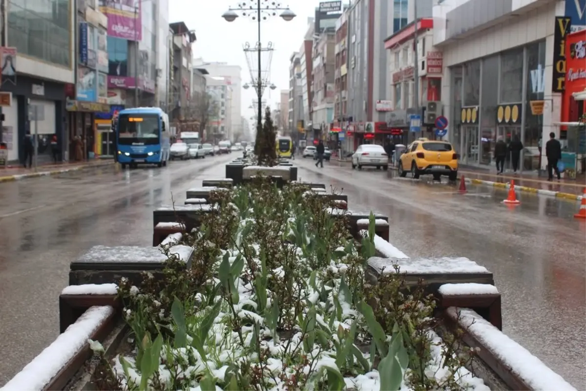 Nisan Ayında Kar Van'ı Beyaza Bürüdü