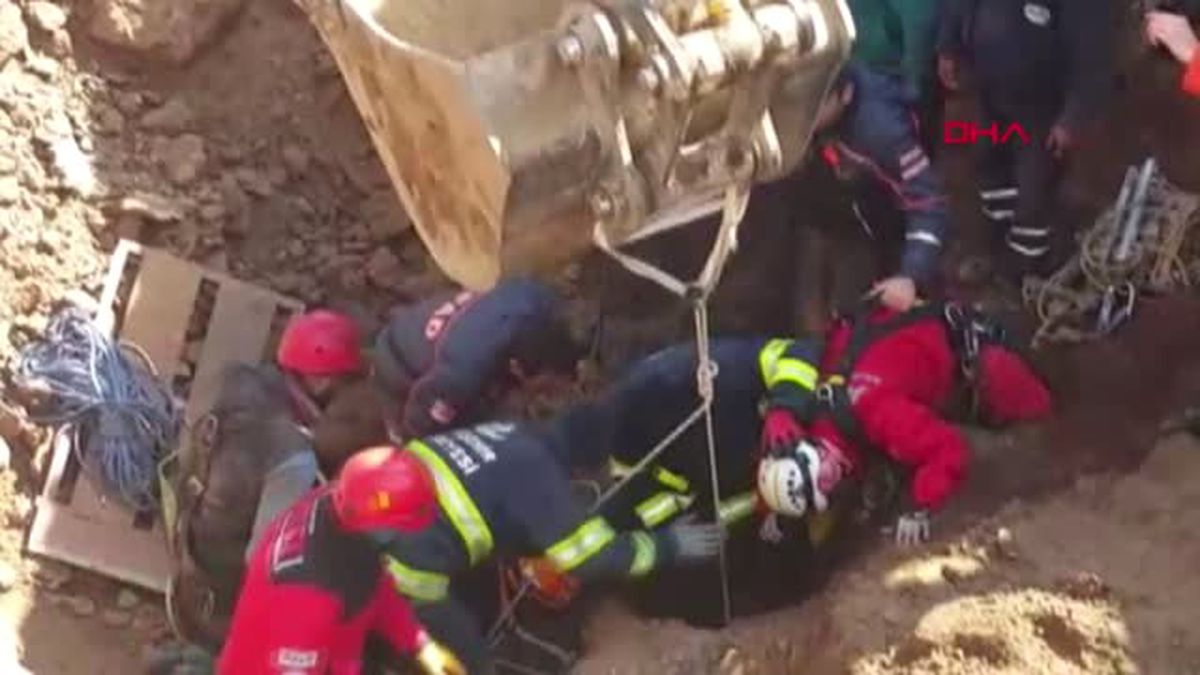 Eskişehir Maden Kuyusuna Düşen İnek, 6 Saatte Kurtarıldı